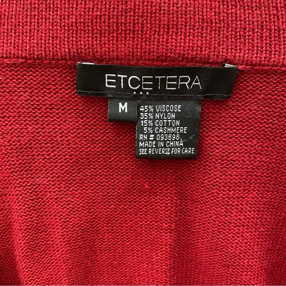 ETCETERA Red Buckle Sweater - Picture 2 of 7